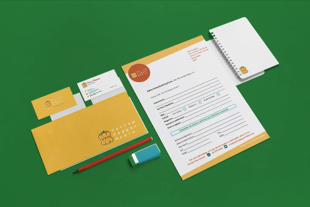 Yellow Pepper Media corporate identity stationary