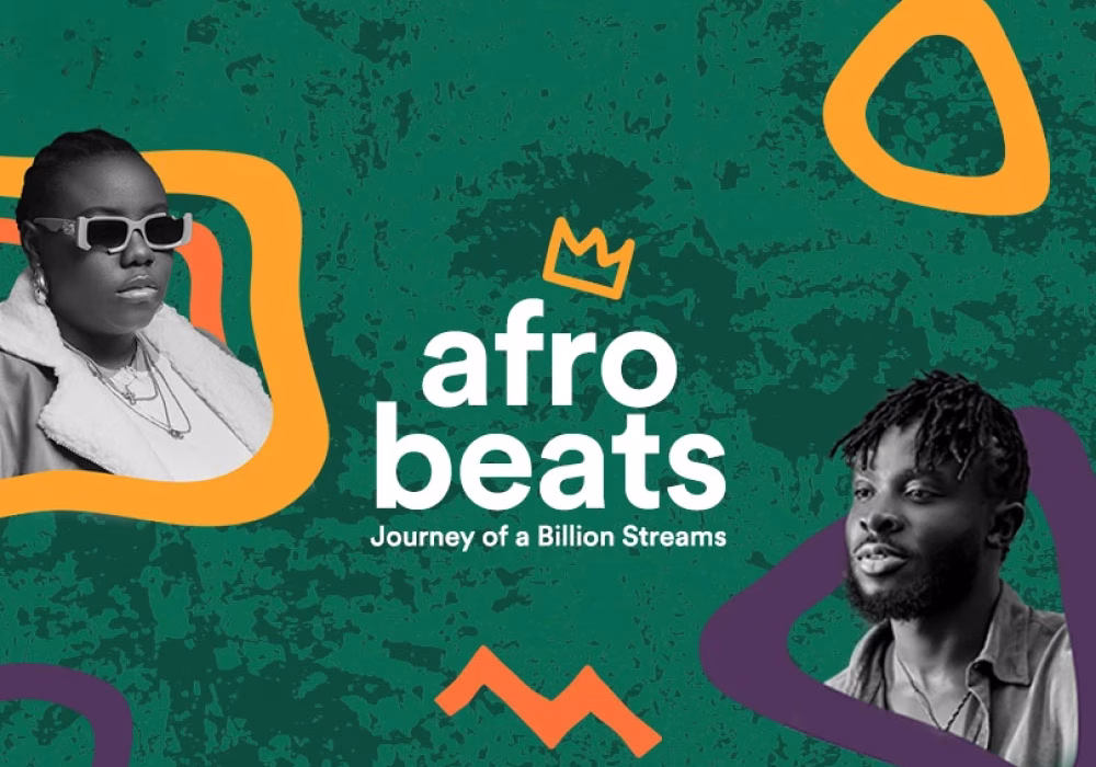 Afrobeats music promotional artwork design.